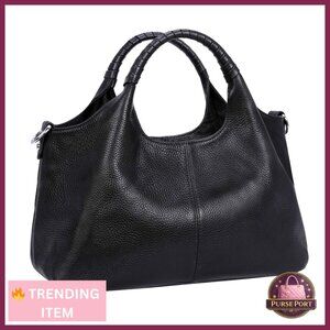 Genuine Leather Shoulder Bag Crossbody Satchel Hobo Tote Medium Size